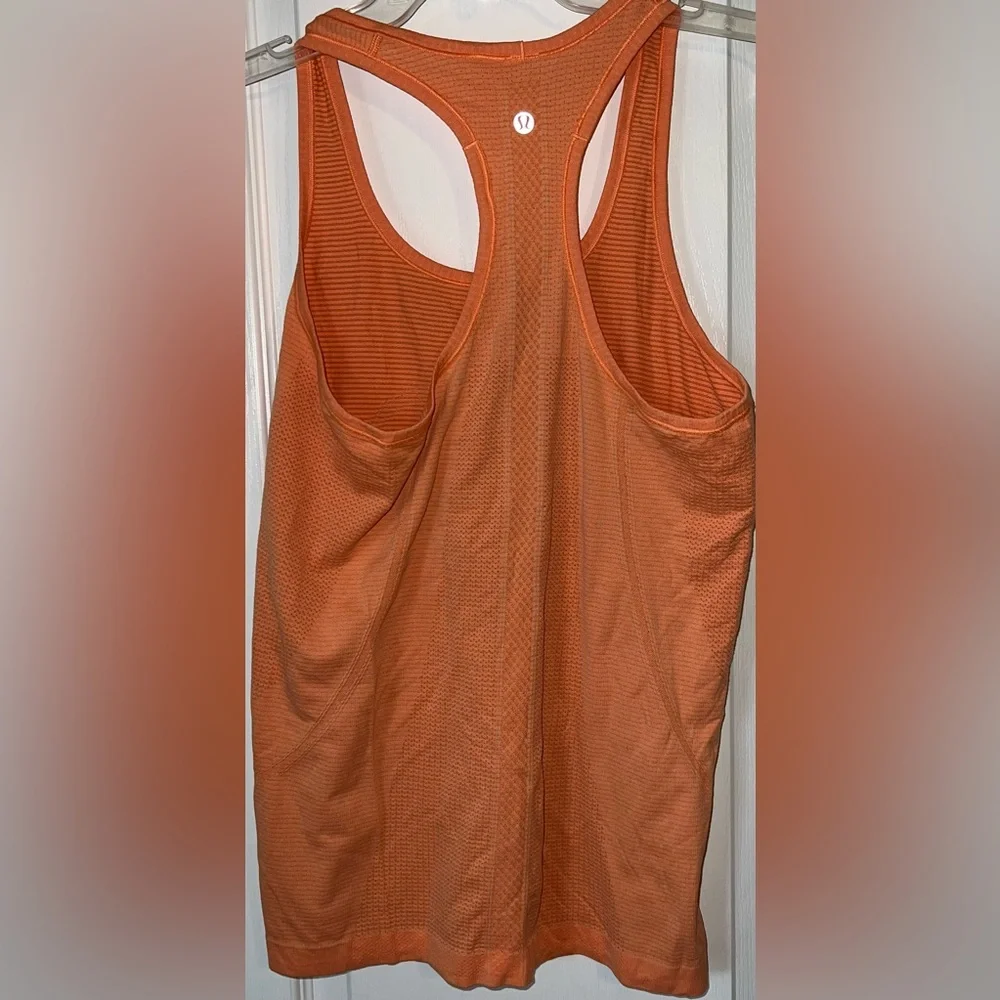 Lululemon Swiftly Tech Racerback Tank Top Orange Creamsicle Size 8
